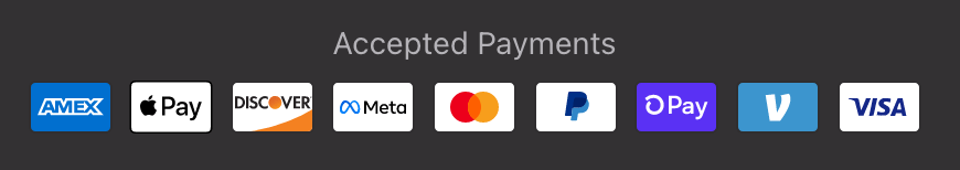Payment Options Badges Example