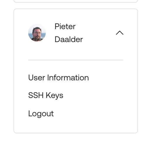 Image showing the profile information.